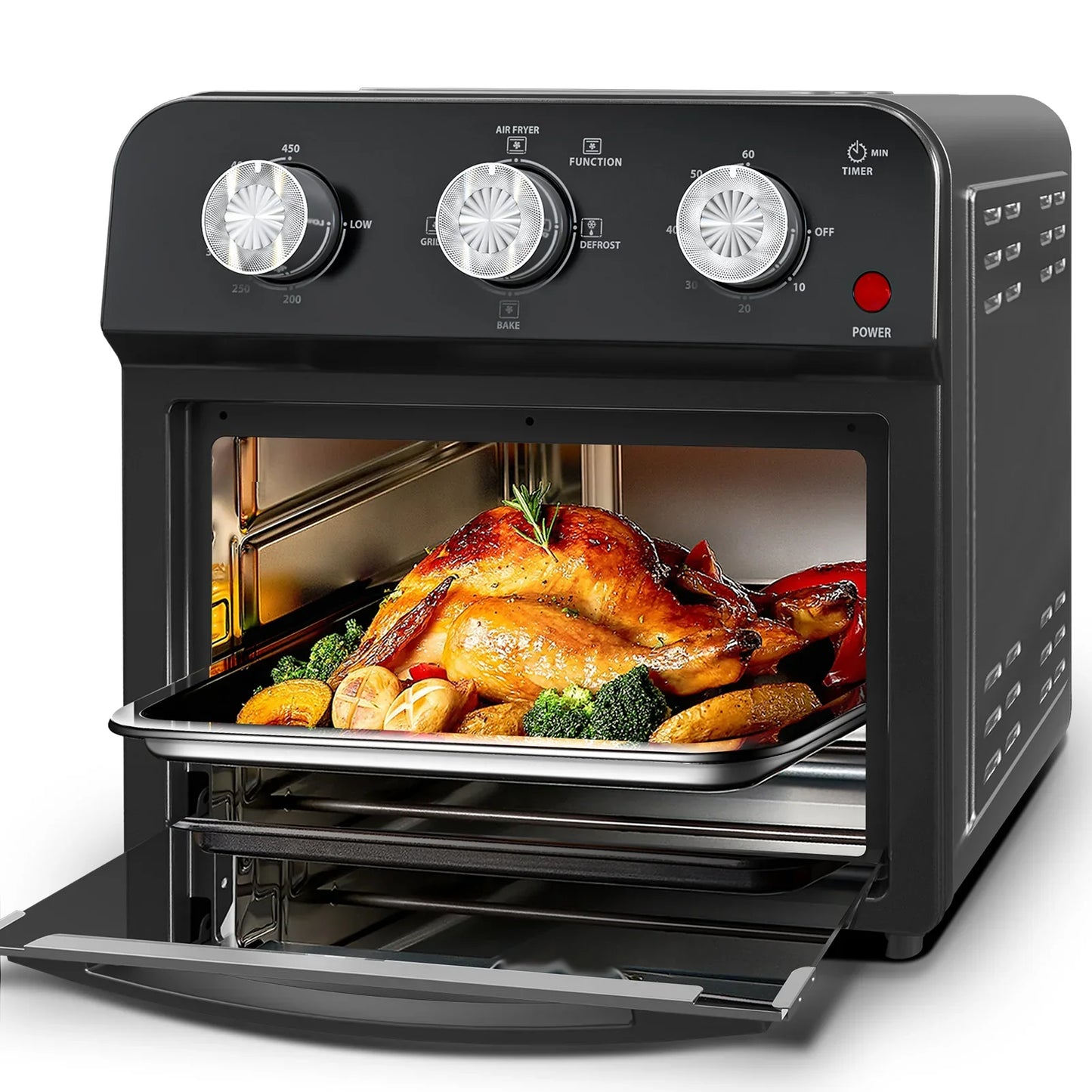 12.5 Qt Air Fryer With Advanced Multi-Function Cooking Grill.